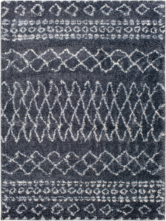 Surya Puffy Shag Pfy-2300 Black Area Rug