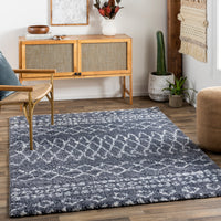 Surya Puffy Shag Pfy-2300 Black Area Rug