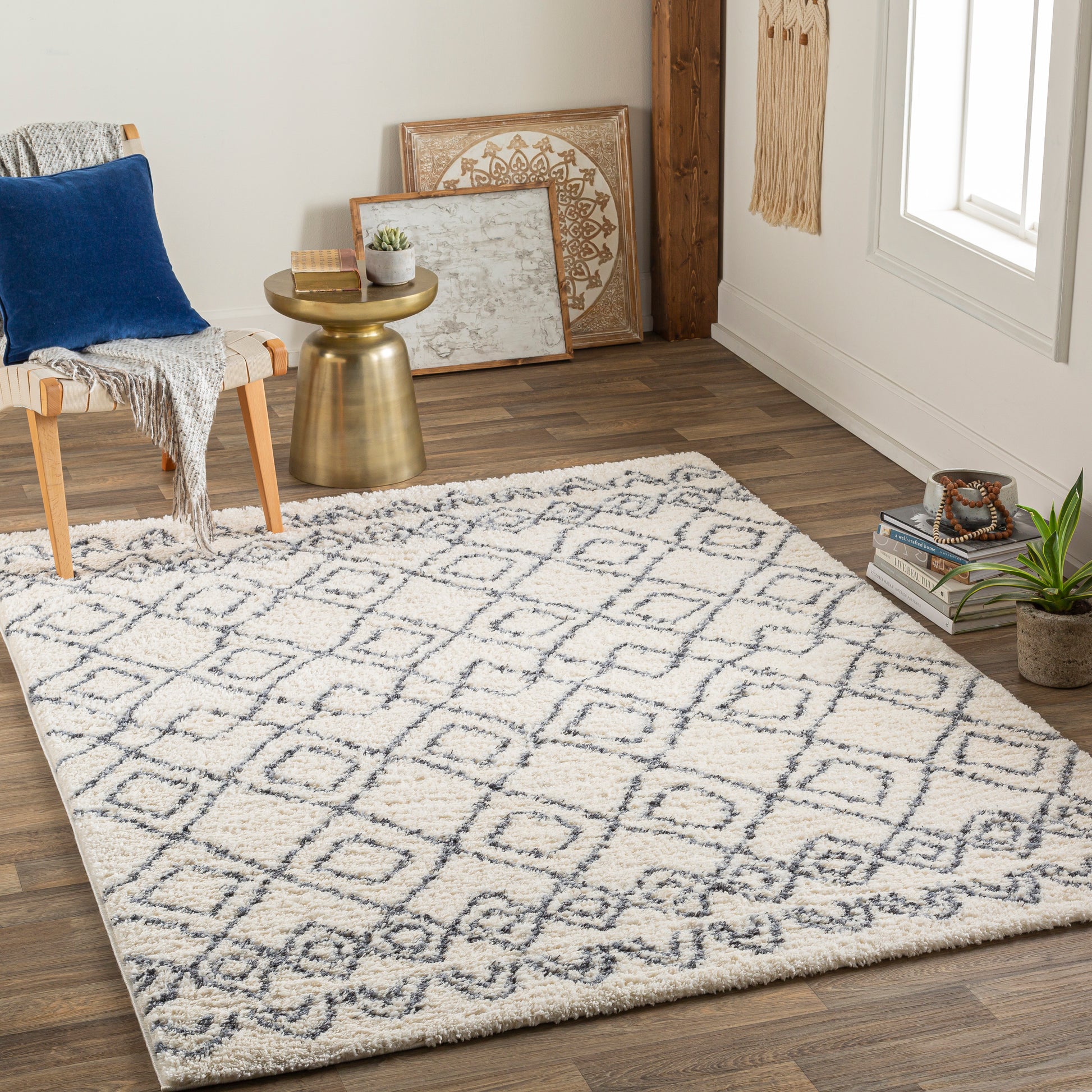 Surya Puffy Shag Pfy-2301 Beige Area Rug