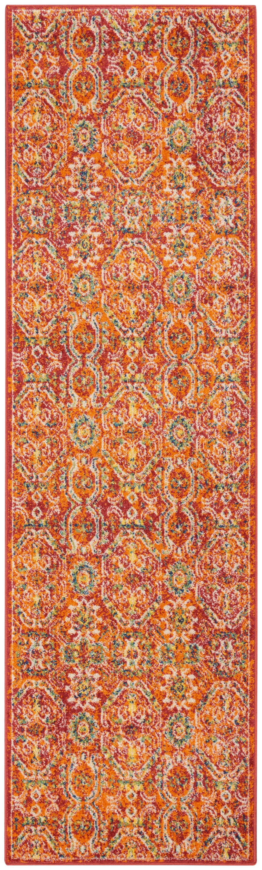 Nourison Allur Alr05 Red Multicolor Area Rug