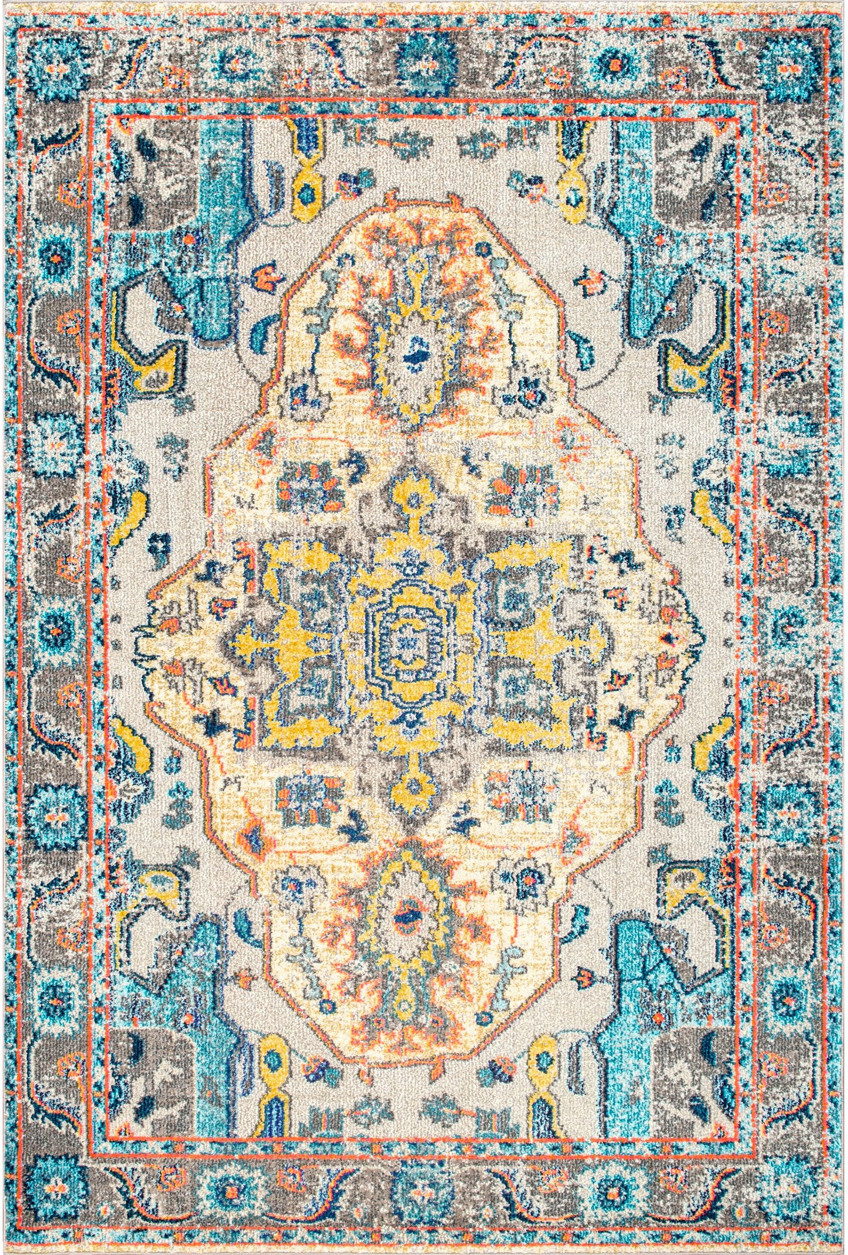 Nuloom Corbett Bohemian Nco2240B Gray Area Rug