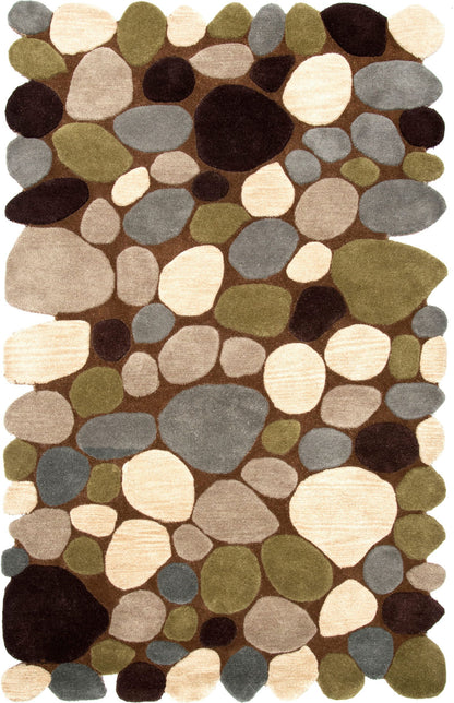 Nuloom Pebbles Npe3024A Brown Area Rug