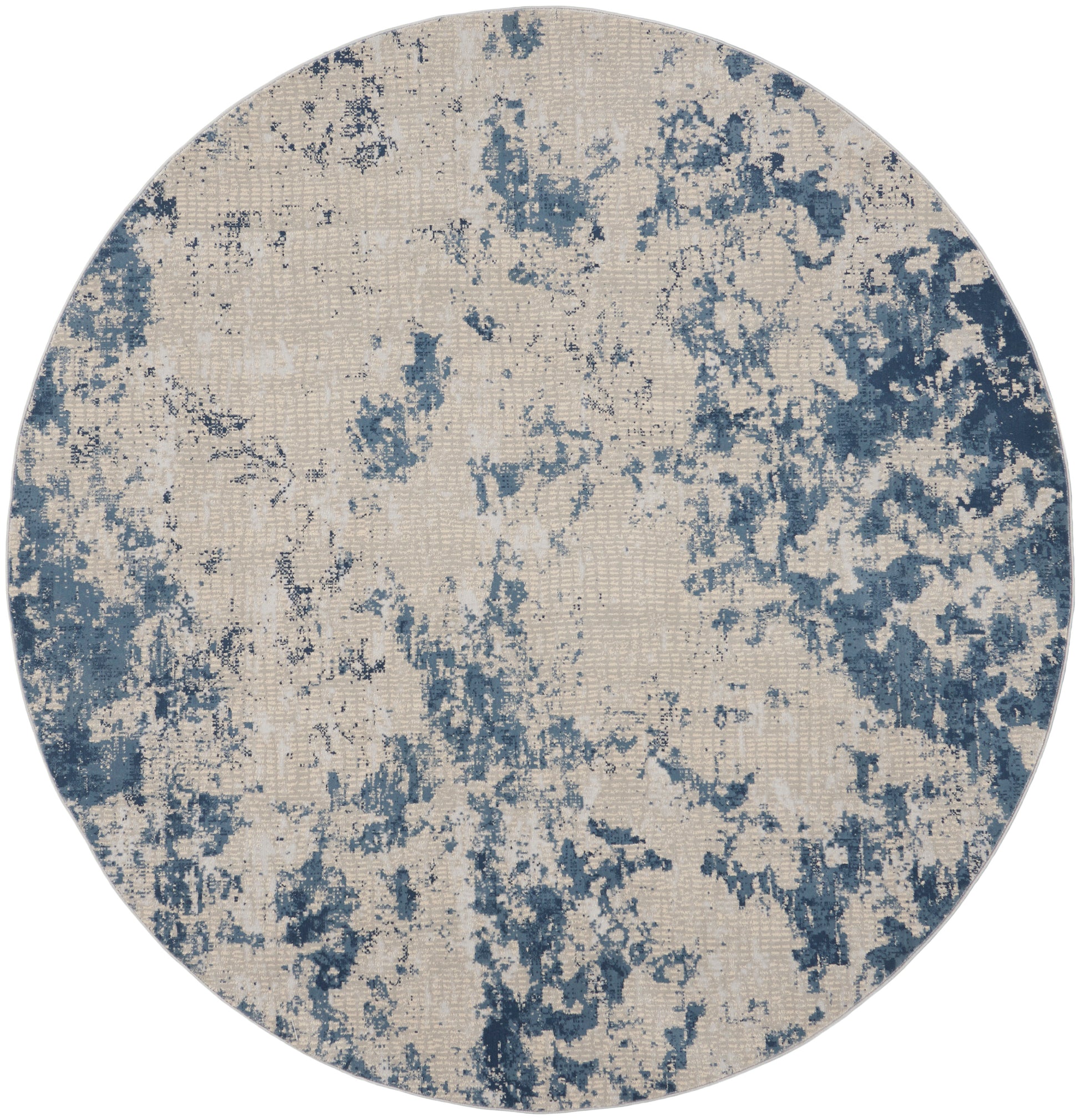 Nourison Rustic Textures Rus16 Grey/Blue Area Rug