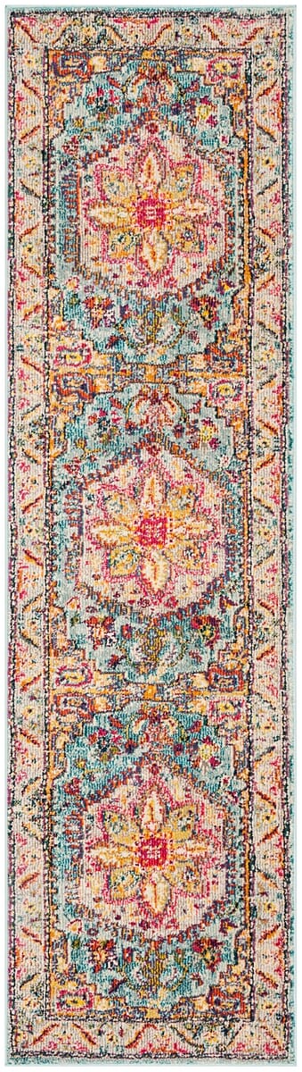 Safavieh Phoenix Phx153K Turquoise / Beige Area Rug