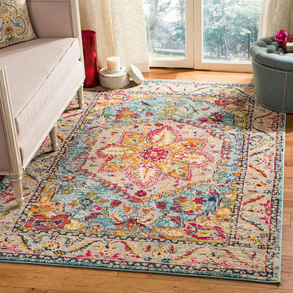 Safavieh Phoenix Phx153K Turquoise / Beige Area Rug