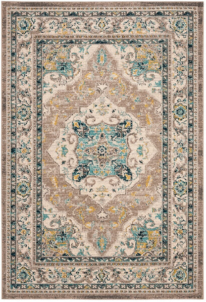 Safavieh Phoenix Phx154F Ivory / Grey Area Rug