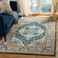 Safavieh Phoenix Phx154M Ivory / Blue Area Rug