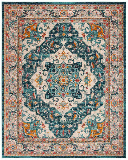 Safavieh Phoenix Phx154M Ivory / Blue Area Rug