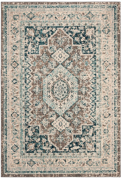 Safavieh Phoenix Phx155F Grey / Blue Vintage / Distressed Area Rug