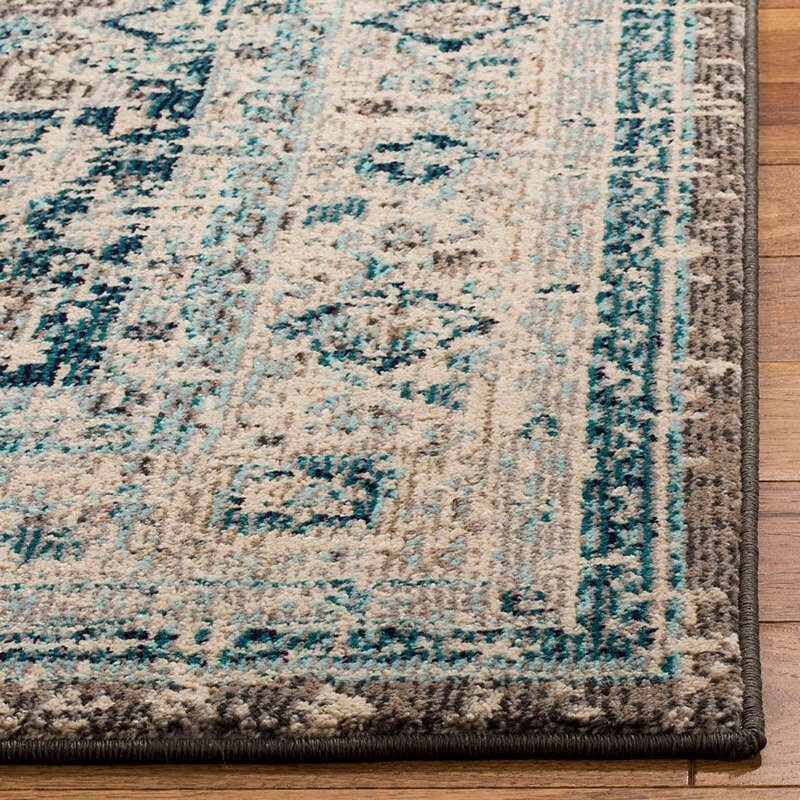 Safavieh Phoenix Phx155F Grey / Blue Vintage / Distressed Area Rug