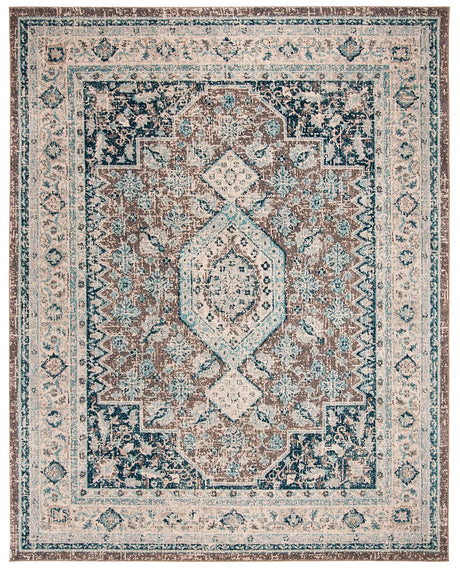 Safavieh Phoenix Phx155F Grey / Blue Rugs.