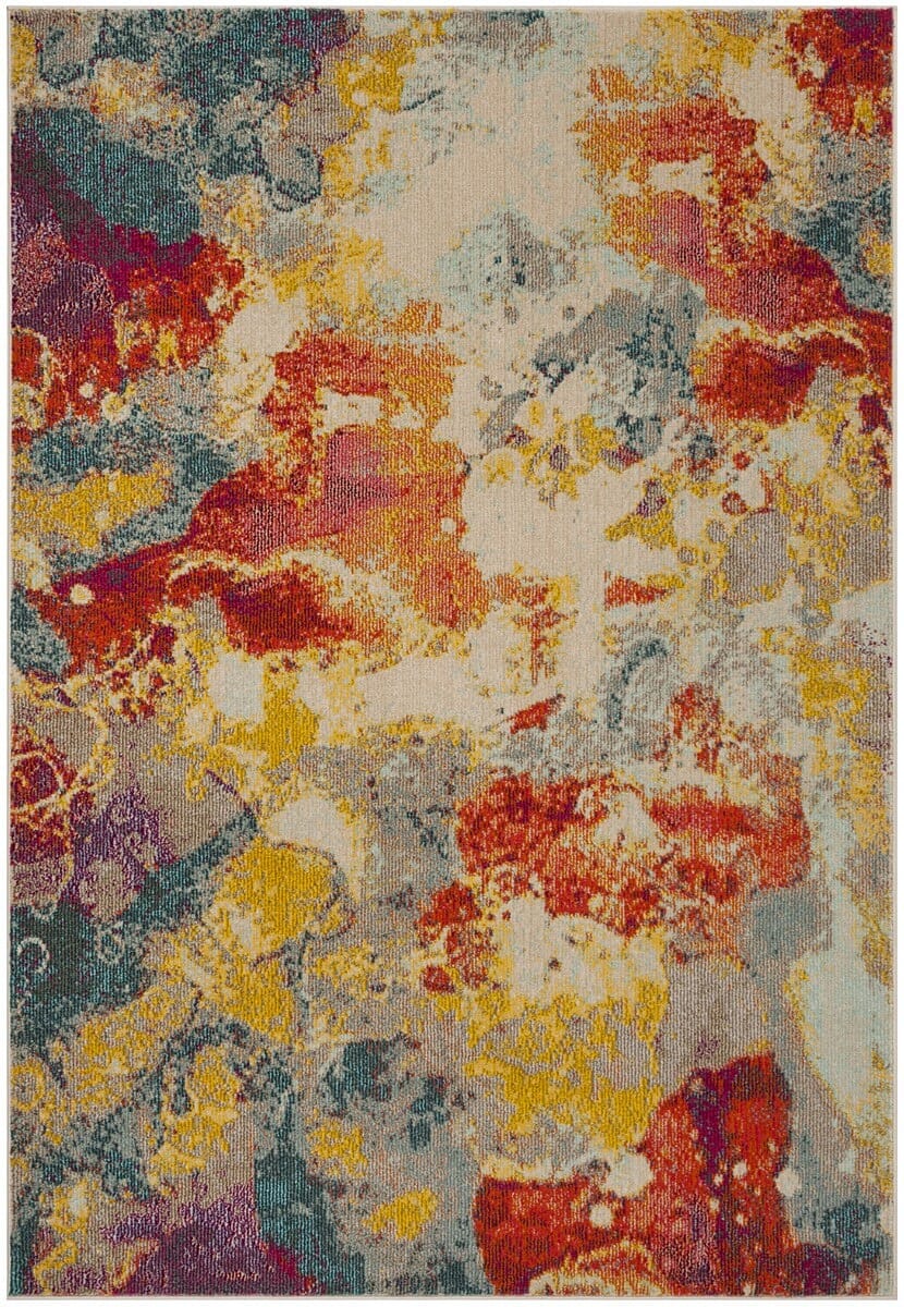 Safavieh Phoenix Phx157P Blue / Orange Area Rug