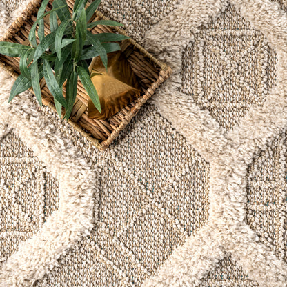 Nuloom Janis Honeycomb Nja3007A Beige Area Rug