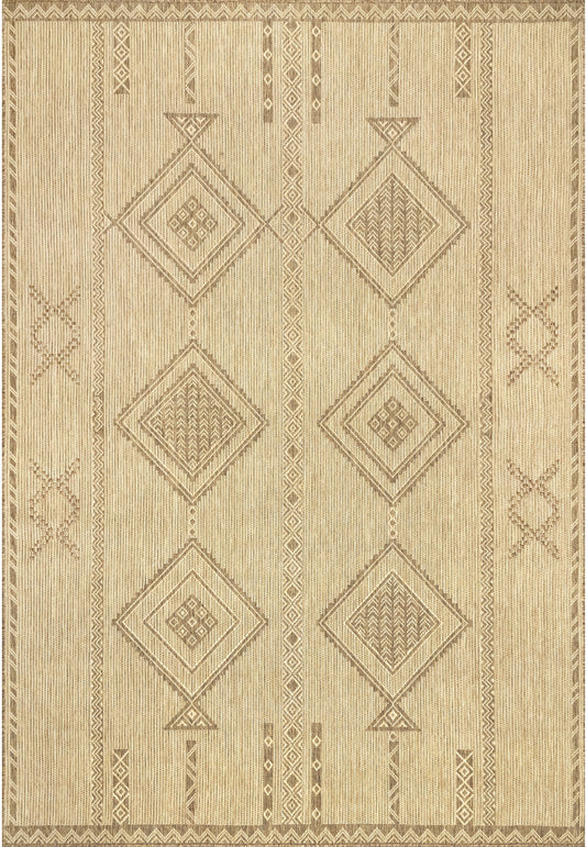 Nuloom Aria Tribal Transitional Nar1809A Beige Area Rug