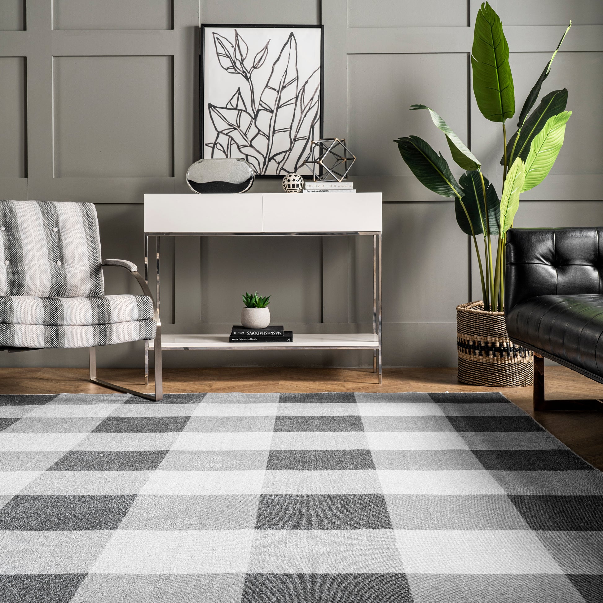 AreaRugs.com Wavaj Nwa1061B Gray Area Rug