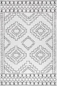 AreaRugs.com Wavaj Nwa1048A White Area Rug