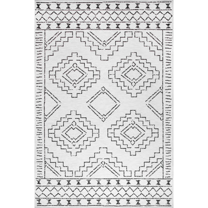 AreaRugs.com Wavaj Nwa1048A White Area Rug