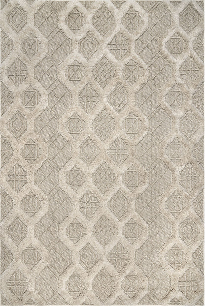 Nuloom Janis Honeycomb Nja3007A Beige Area Rug