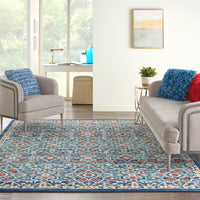 Nourison Passion Psn28 Blue/Multicolor Area Rug