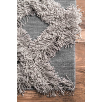 Nuloom Francene Trellis Nfr1462E Silver Area Rug