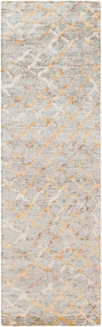 Surya Platinum Plat-9018 Medium Gray, Khaki, Ivory, Camel Geometric Area Rug