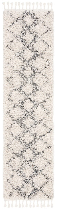 Safavieh Pro Lux Shag Plx432A Cream / Blue Moroccan Area Rug