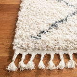 Safavieh Pro Lux Shag Plx432A Cream / Blue Rugs.