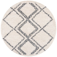 Safavieh Pro Lux Shag Plx432A Cream / Blue Moroccan Area Rug