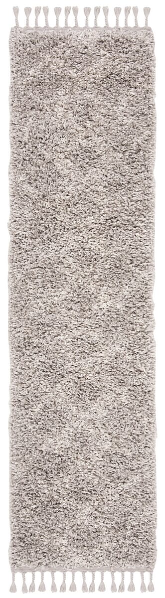 Safavieh Pro Lux Shag Plx432F Grey / Cream Moroccan Area Rug