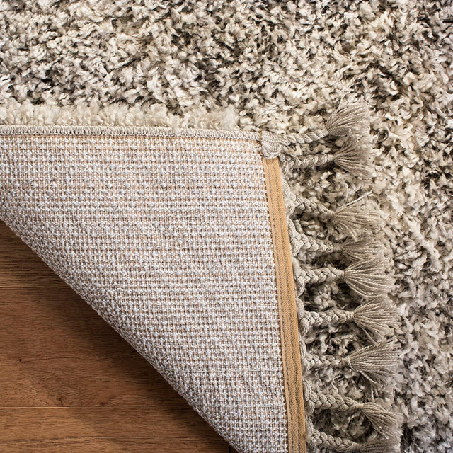 Safavieh Pro Lux Shag Plx432F Grey / Cream Rugs.