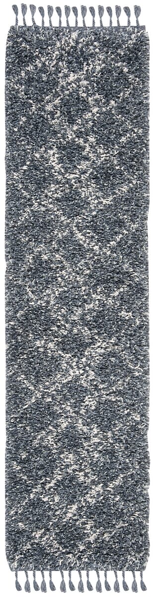 Safavieh Pro Lux Shag Plx432L Cream / Blue Rugs.