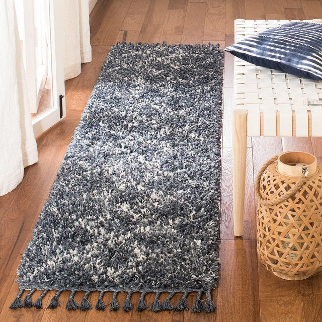 Safavieh Pro Lux Shag Plx432L Cream / Blue Rugs.