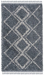 Safavieh Pro Lux Shag Plx432L Cream / Blue Rugs.