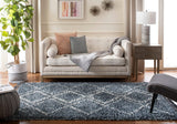 Safavieh Pro Lux Shag Plx432L Cream / Blue Rugs.