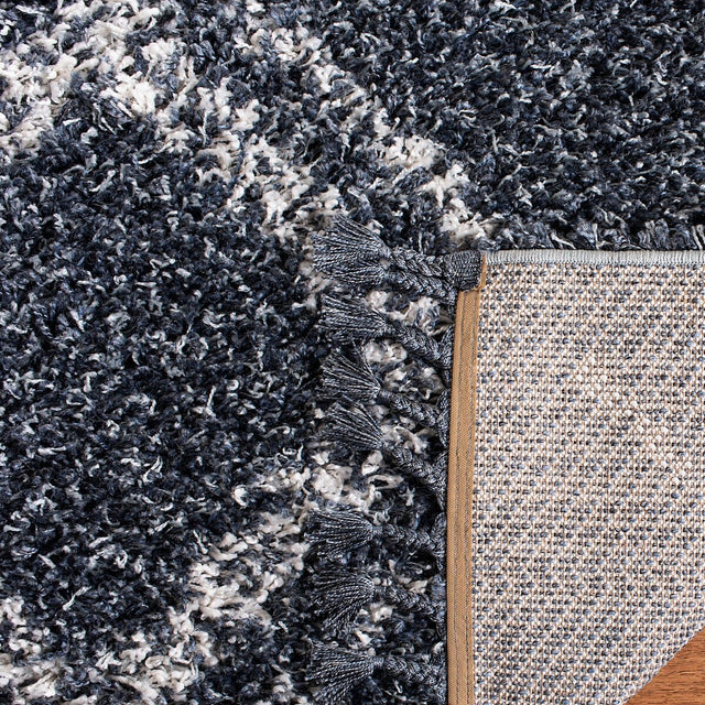 Safavieh Pro Lux Shag Plx432L Cream / Blue Rugs.