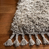 Safavieh Pro Lux Shag Plx433F Grey / Cream Rugs.