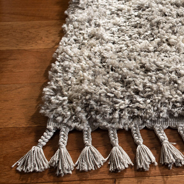 Safavieh Pro Lux Shag Plx433F Grey / Cream Rugs.