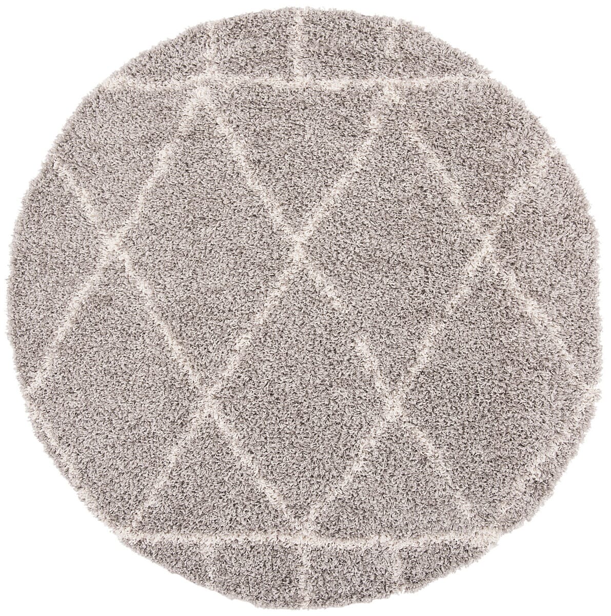 Safavieh Pro Lux Shag Plx433F Grey / Cream Moroccan Area Rug