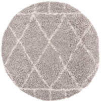 Safavieh Pro Lux Shag Plx433F Grey / Cream Moroccan Area Rug