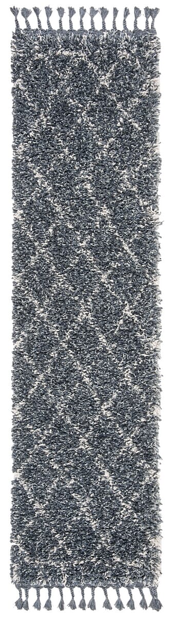 Safavieh Pro Lux Shag Plx433L Cream / Blue Rugs.