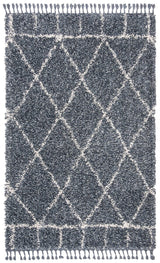 Safavieh Pro Lux Shag Plx433L Cream / Blue Rugs.