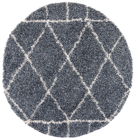 Safavieh Pro Lux Shag Plx433L Cream / Blue Rugs.