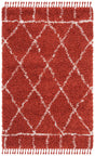 Safavieh Pro Lux Shag Plx433P Rust / Creme Rugs.