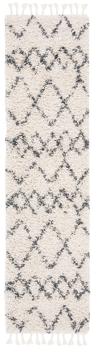 Safavieh Pro Lux Shag Plx434A Cream / Blue Rugs.