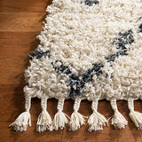 Safavieh Pro Lux Shag Plx434A Cream / Blue Rugs.