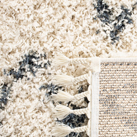 Safavieh Pro Lux Shag Plx434A Cream / Blue Rugs.