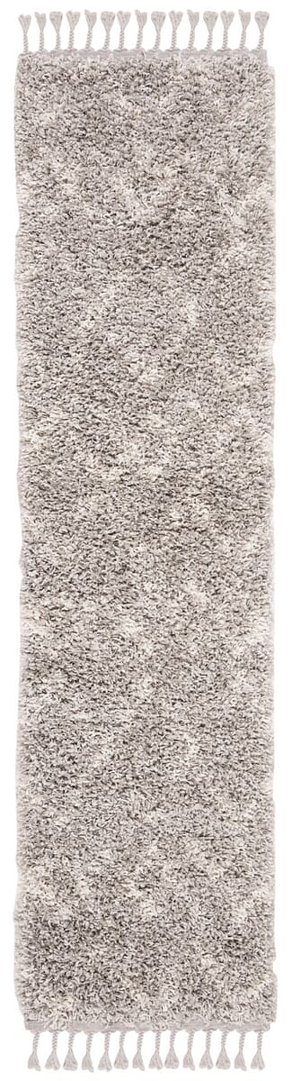 Safavieh Pro Lux Shag Plx434F Grey / Cream Moroccan Area Rug