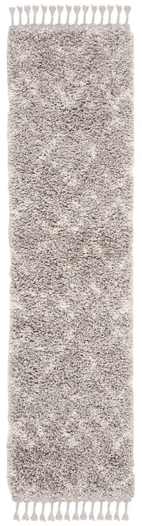 Safavieh Pro Lux Shag Plx434F Grey / Cream Moroccan Area Rug