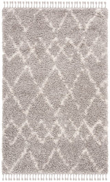 Safavieh Pro Lux Shag Plx434F Grey / Cream Rugs.
