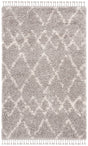 Safavieh Pro Lux Shag Plx434F Grey / Cream Rugs.